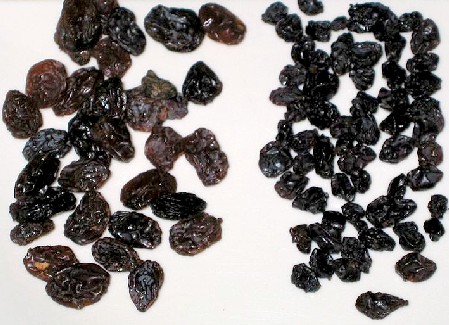 Grape Raisins and Zante Currants